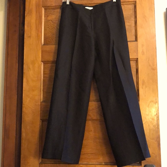 LOFT Pants - Ann Taylor Loft Ann wide-leg black trousers